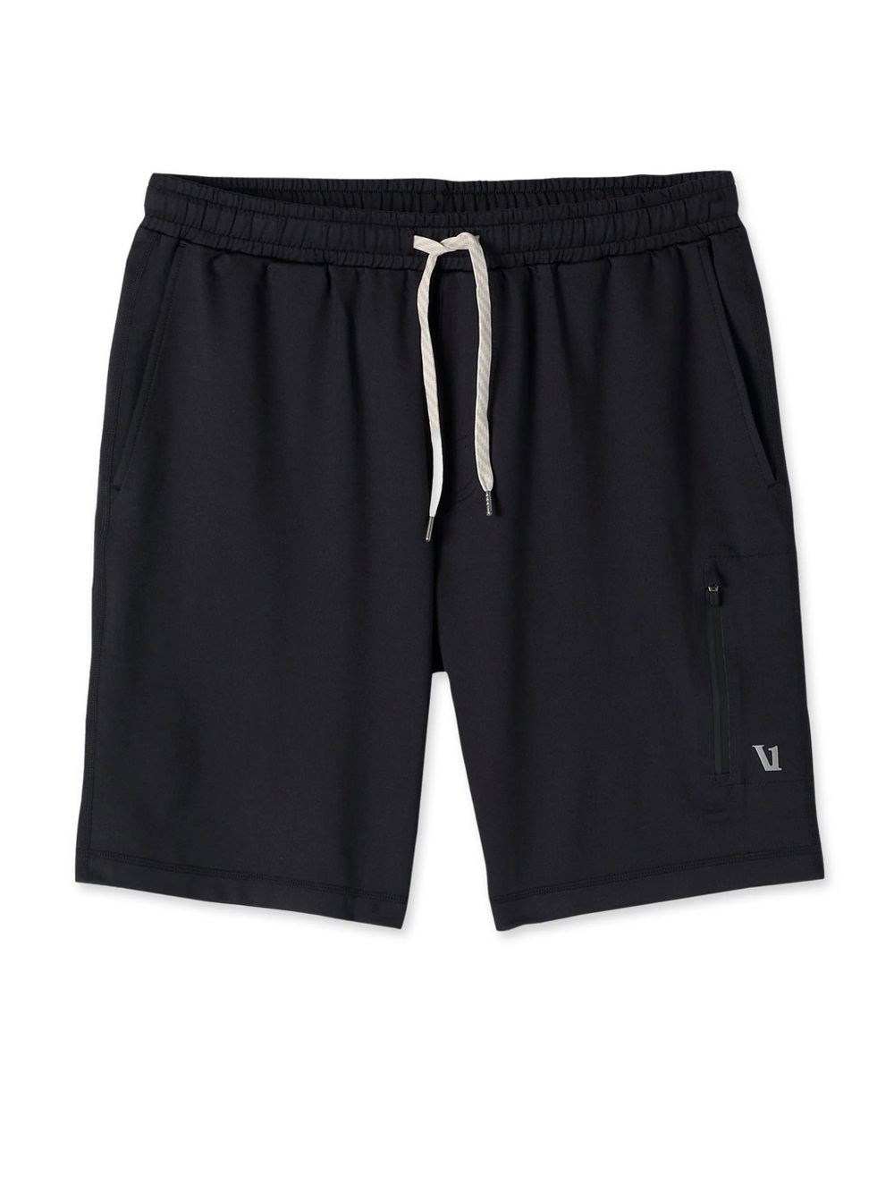 Vuori Men’s Black Performance Athletic Shorts Zip Pockets Size XL